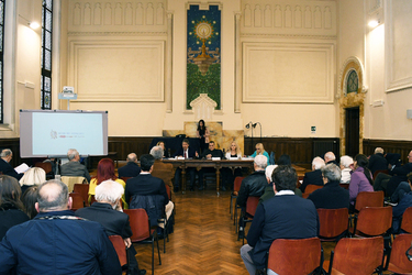 11.03.2025 Roma Aula Magna Facolt&agrave; Teologica Valdese Assemblea Bilancio OdG e Premi 50 anni da giornalisti G.Leanza ph