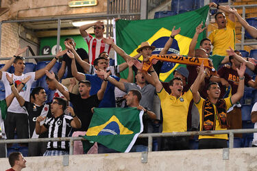 01.09.2017 Roma vs Chapecoense Match Friendly 37 photos