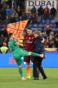 21.04.2017 Finale Coppa Italia Primavera Roma vs Entella 2 0 Esultanze 21.04.2017 Finale Coppa Italia Primavera Roma vs Entella 2 0 Esultanze