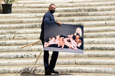 Roma 09.07.2021 Raffaella Carr&agrave; Esequie. G.Leanza ph