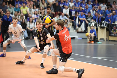 23.04.2023 Schoenenwerd Campionato Svizzero 2023 Pallavolo Maschile Volley Schoenenwerd vs. Volley Amriswil J.Oegerli ph