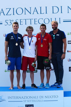 25.06.2016 Roma Stadio del Nuoto. Premiazioni