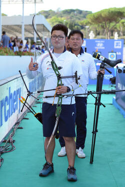Roma Stadio dei Marmi 03.09.2017 Hyundai Archery World Cup Recurve Men. Roma Stadio dei Marmi 03.09.2017 Hyundai Archery World Cup Recurve Men.