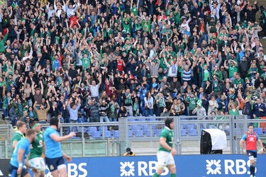 11.02.2017 RBS 6 Nation. Ita vs Irl Supporters