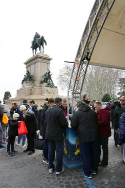 Roma 04.03.2018 Piazza Garibaldi. Panini Tour Up 2018