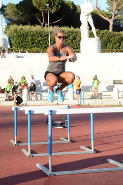 07.06.2017 Golden Gala Eve. Dafne Schippers and others athletes training.