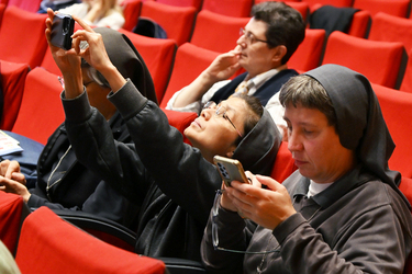 27.05.2025 Universit&agrave; Lumsa Sala Giubileo Giornata Mondiale Comunicazioni Sociali Analisi Contenuto Messaggio Papa Francesco ai Media G.Leanza ph