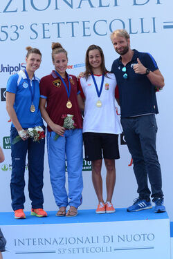 25.06.2016 Roma Stadio del Nuoto. Premiazioni