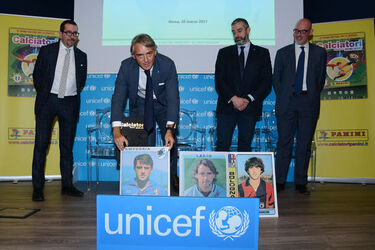 Roma 20.03.2017 Calciatori per UNICEF Iniziativa Panini a favore di UNICEF