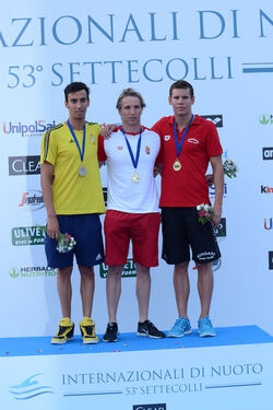 26.06.2016 Roma Stadio del Nuoto. Premiazioni 53mo Settecolli