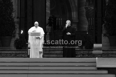 27.03.2020 Urbi et Orbi Papa Francesco. G.Leanza ph