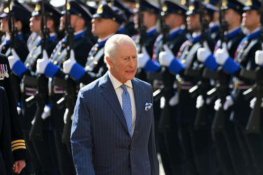 08 04.2025 Reali Britannici Re Carlo III e Camilla in visita al Quirinale G.Leanza ph