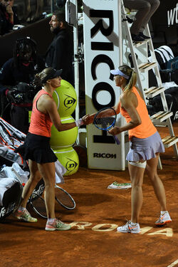 16.05.2017 Internazionali Tennis Sharapova vs Lucic Baroni. G Leanza Ph