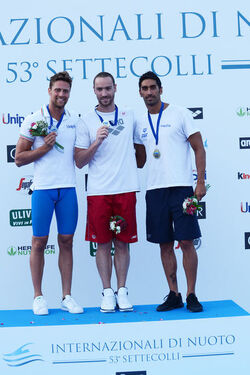 26.06.2016 Roma Stadio del Nuoto. Premiazioni 53mo Settecolli