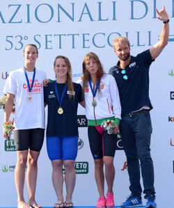 25.06.2016 Roma Stadio del Nuoto. Premiazioni