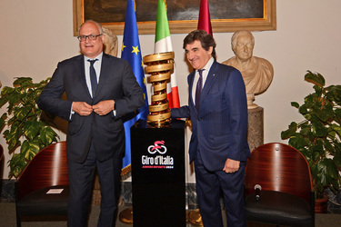 Roma 08.04.2024 Campidoglio Presentazione Giro d Italia 2024 G.Leanza ph