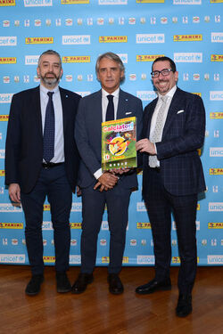 Roma 20.03.2017 Calciatori per UNICEF Iniziativa Panini a favore di UNICEF