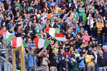 11.02.2017 RBS 6 Nation. Ita vs Irl Supporters