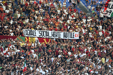 21.09.2025 Serie A 4a giornata Lazio vs Roma il Derby degli Striscioni G.Leanza ph