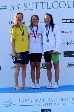 26.06.2016 Roma Stadio del Nuoto. Premiazioni 53mo Settecolli