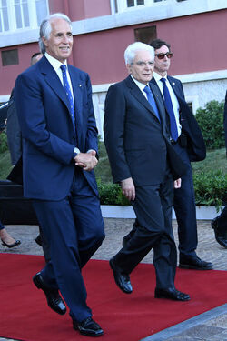 12.06.2017 Roma CONI arrivo Presidente Repubblica Mattarella