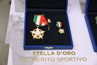 01.12.2025 Salone d Onore CONI Benemerenze 2023 24 CONI Lazio e CIP Lazio Stelle e Palme al Merito Sportivo Medaglie al Valore Atletico G.Leanza ph