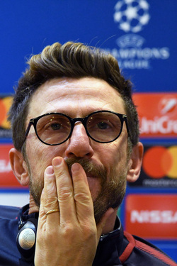 09.04.2018 Conferenza AS Roma e FC Barcelona Champions L.