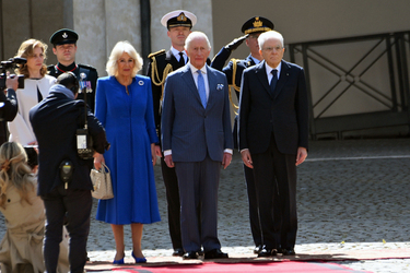 08 04.2025 Reali Britannici Re Carlo III e Camilla in visita al Quirinale G.Leanza ph