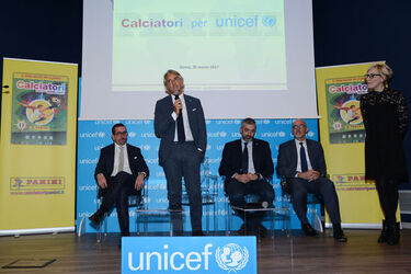 Roma 20.03.2017 Calciatori per UNICEF Iniziativa Panini a favore di UNICEF