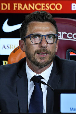 14.06.2017 Presentazione Di Francesco allenatore AS Roma