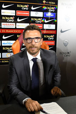 14.06.2017 Presentazione Di Francesco allenatore AS Roma