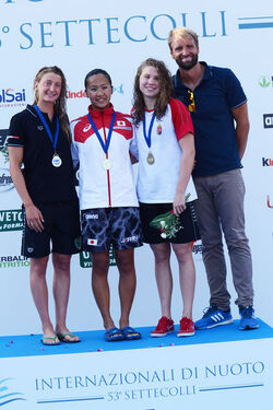 26.06.2016 Roma Stadio del Nuoto. Premiazioni 53mo Settecolli