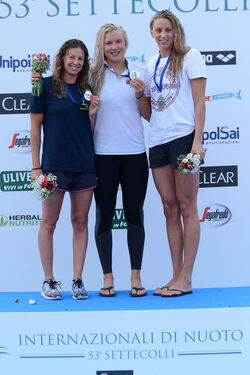 25.06.2016 Roma Stadio del Nuoto. Premiazioni