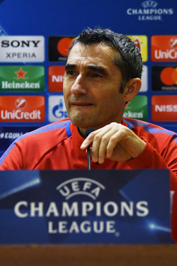 09.04.2018 Conferenza AS Roma e FC Barcelona Champions L.