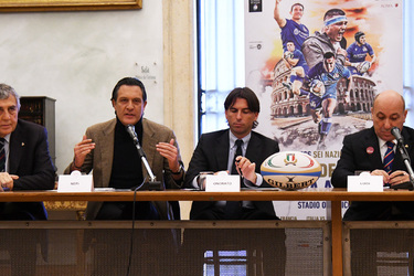 18.01.2023 Presentazione 6 Nazioni Rugby Musei Capitolini sala Piero da Cortona G.Leanza ph