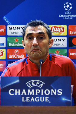 09.04.2018 Conferenza AS Roma e FC Barcelona Champions L.