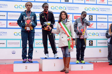 02.07.2017 Maratona di Roma. Premiazioni
