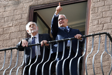 15.10.2024 Francis Ford Coppola in Campidoglio to receive the Lupa Capitolina