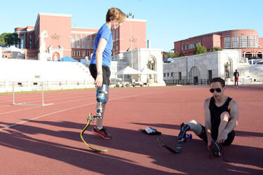 07.06.2017 Golden Gala Eve. Dafne Schippers and others athletes training.