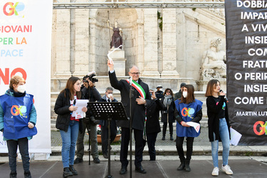 07.03.2022 Campidoglio Appello Giovani per la Pace. G.Leanza ph