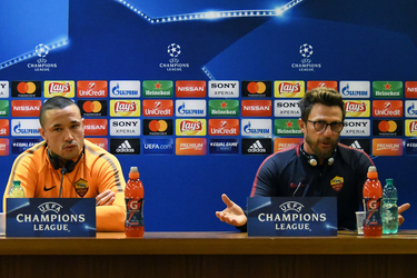 09.04.2018 Conferenza AS Roma e FC Barcelona Champions L.