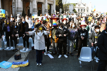 07.03.2022 Campidoglio Appello Giovani per la Pace. G.Leanza ph