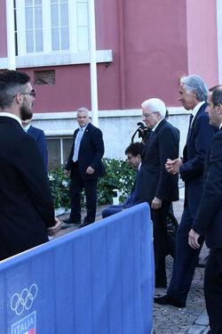 12.06.2017 Roma CONI arrivo Presidente Repubblica Mattarella