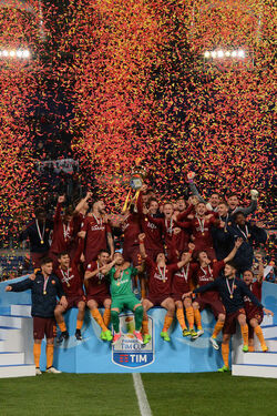 21.04.2017 Finale Coppa Italia Primavera Roma vs Entella 2 0 Esultanze 21.04.2017 Finale Coppa Italia Primavera Roma vs Entella 2 0 Esultanze