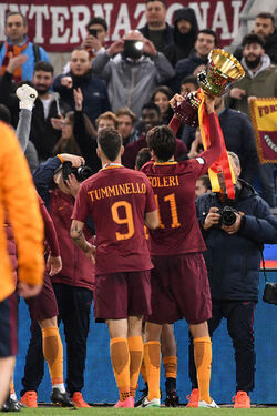 21.04.2017 Finale Coppa Italia Primavera Roma vs Entella 2 0 Esultanze 21.04.2017 Finale Coppa Italia Primavera Roma vs Entella 2 0 Esultanze