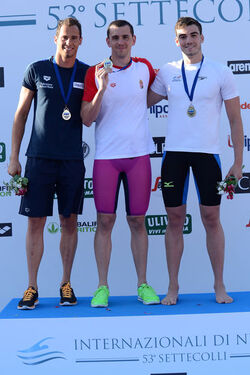 26.06.2016 Roma Stadio del Nuoto. Premiazioni 53mo Settecolli