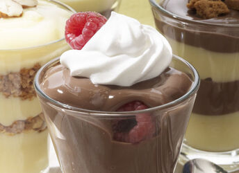 MOUSSE AL CIOCCOLATO E LAMPONI