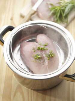 COTTURA A VAPORE PETTO DI POLLO E CESTELLO ACCIAIO