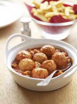 POLPETTE IN UMIDO CON FUNGHI