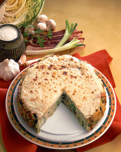 TORTA DI VERZA E FUNGHI